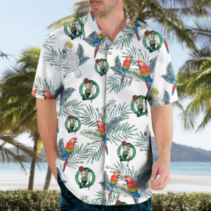 Boston Celtics Hawaiian Shirt, Beach Shorts for Men