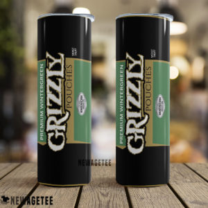 Grizzly Wintergreen Pouches Skinny Tumbler 20oz 30oz