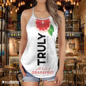 TRULY Can Grapefruit Hard Seltzer Costume Criss Cross Tank Top