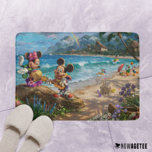 Mickey and Minnie in Hawaii Bath mat