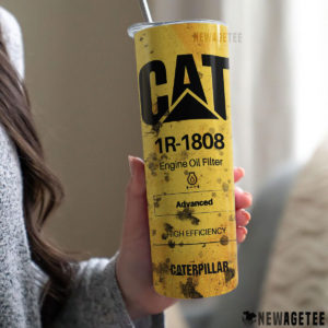CAT 1R-1808 Oil Filter Skinny Tumbler Stainless Steel 20oz 30oz