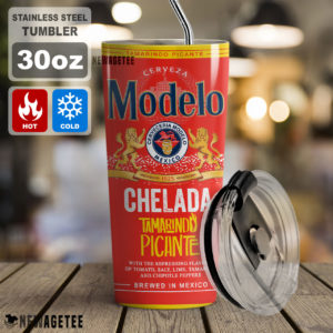 Modelo Chelada Beer Skinny Tumbler Stainless Steel 20oz 30oz