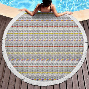 White Claw Round Beach Towel