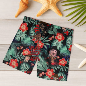 Freddy Krueger Hawaiian Shirt, Beach Shorts for Men
