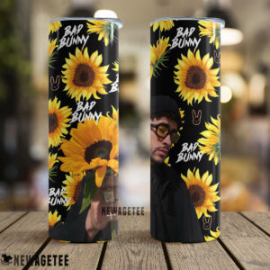 Bad Bunny Sunflower Skinny Tumbler Stainless Steel 20oz 30oz
