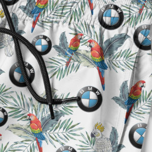 BMW Hawaiian Shirt, Beach Shorts for Men