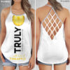 TRULY Can Mango Hard Seltzer Costume Criss Cross Tank Top