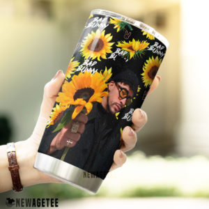 Bad Bunny Sunflower Skinny Tumbler Stainless Steel 20oz 30oz