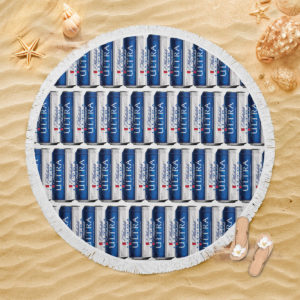 Michelob Ultra Beer Round Beach Towel