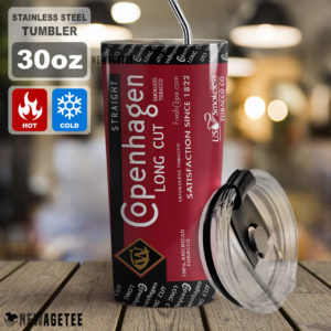 Copenhagen Long Cut Skinny Tumbler Stainless Steel 20oz 30oz