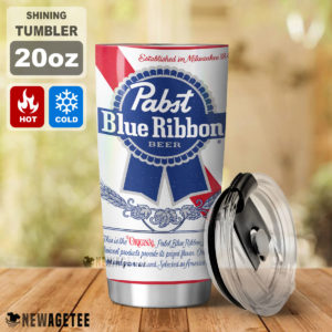 Pabst Blue Ribbon Beer Skinny Tumbler 30oz 20oz