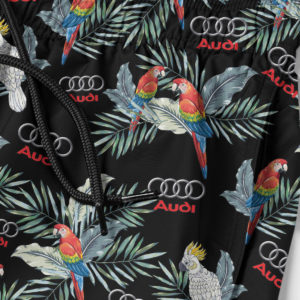 Audi Hawaiian Shirt, Beach Shorts for Men