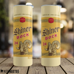 Shiner Bock Beer Skinny Tumbler 20oz 30oz