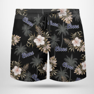 COORS beer Hawaiian Shirt, Beach Shorts for Men