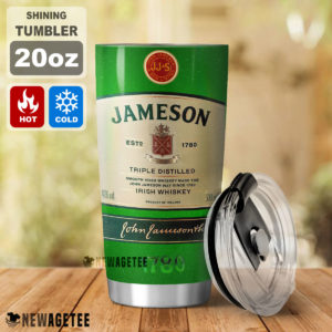 Jameson Triple Distilled Irish Whiskey Skinny Tumbler 30oz 20oz