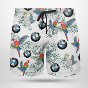 BMW Hawaiian Shirt, Beach Shorts for Men