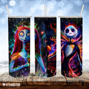 Jack Sally Nightmare Before Christmas Skinny Tumbler