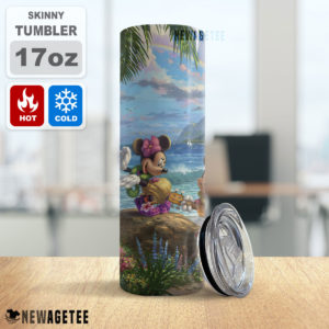 Mickey and Minnie in Hawaii Skinny Tumbler 30oz 20oz