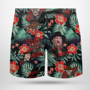 Freddy Krueger Hawaiian Shirt, Beach Shorts for Men