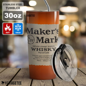 Maker’s Mark Bourbon Whiskey Skinny Tumbler 20oz 30oz