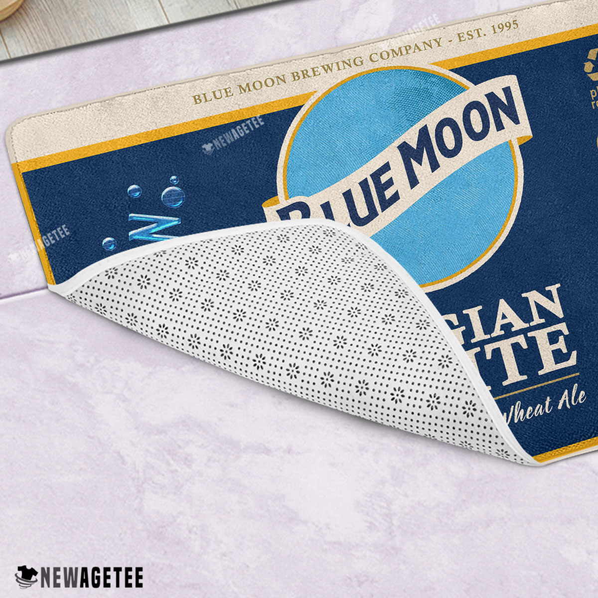 Blue Moon Beer Belgian White Bath Mat Blue Moon Beer Belgian White Bath Mat