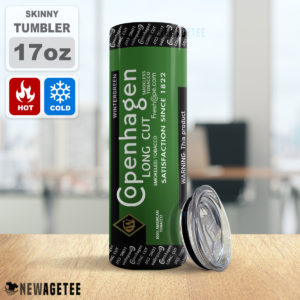 Copenhagen Long Cut Wintergreen Skinny Tumbler Stainless Steel 20oz 30oz