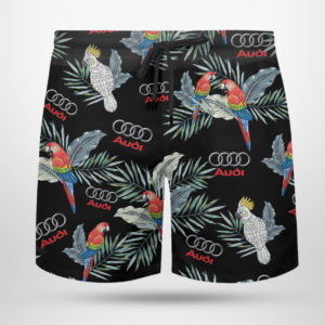 Audi Hawaiian Shirt, Beach Shorts for Men