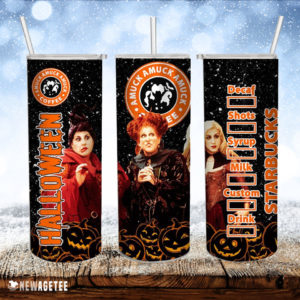 Hocus Pocus Amuck Horrific Movies Pumpkin Skinny Tumbler
