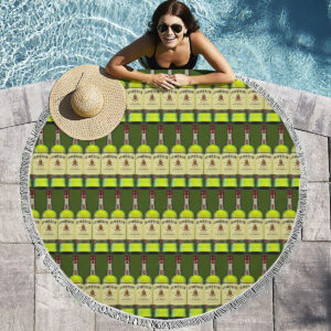 Jameson Irish Whiskey Round Beach Towel