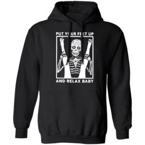 Skeleton Put Your Feet Up And Relax Baby Shirt