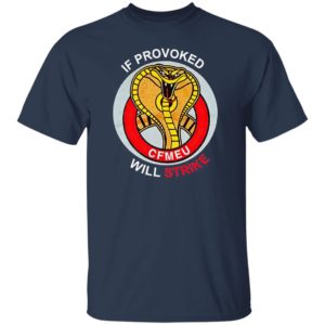 If Provoked Will Strike Cfmeu Shirt