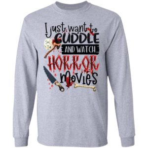 Hocus Pocus I Just Want To Cuddle And Watch Horror Movies Shirt