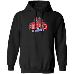 The Simpsons Ned Flix and Chill Diddly shirt