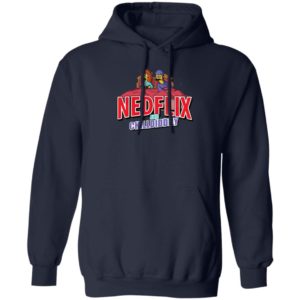 The Simpsons Ned Flix and Chill Diddly shirt