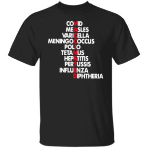 Vaccinated Covid Measles Varicella Meningococcus Polio Tetanus Shirt