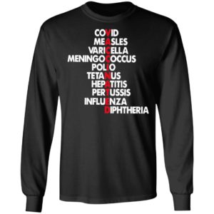 Vaccinated Covid Measles Varicella Meningococcus Polio Tetanus Shirt