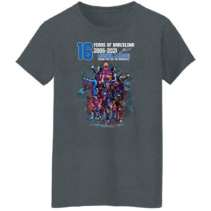 Messi 16 Years Of Barca Lionel Messi 10 2005 2021 Shirt, Hoodie