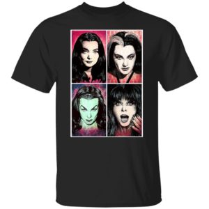 Scream Queens Morticia Addams Lily Munster Vampira Elvira Dark Horror Gothic Halloween T-Shirt Scream Queens Morticia Addams Lily Munster Vampira Elvira Dark Horror Gothic Halloween T-Shirt