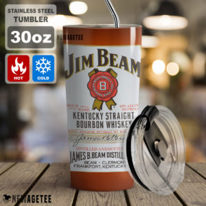 Jim Beam White Label Whiskey Skinny Tumbler 20oz 30oz