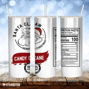 Santa Claw Candy Cane Skinny Tumbler
