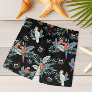 Jeep Hawaiian Shirt, Beach Shorts for Men
