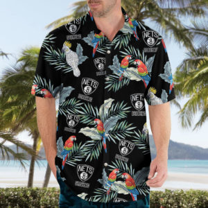 Brooklyn Nets Hawaiian Shirt, Beach Shorts for Men