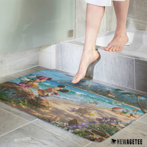 Mickey and Minnie in Hawaii Bath mat