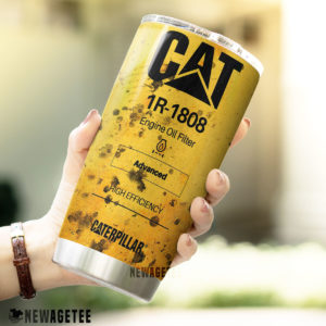 CAT 1R-1808 Oil Filter Skinny Tumbler Stainless Steel 20oz 30oz