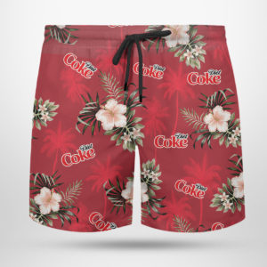 DIET COKE Hawaiian Shirt, Beach Shorts for Men