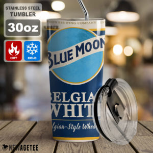 Blue Moon Beer Belgian White Skinny Tumbler 30oz 20oz