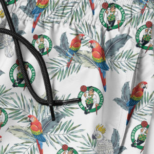 Boston Celtics Hawaiian Shirt, Beach Shorts for Men