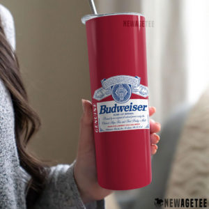 Budweiser Beer Tumbler Skinny 30oz 20oz