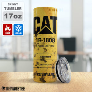 CAT 1R-1808 Oil Filter Skinny Tumbler Stainless Steel 20oz 30oz