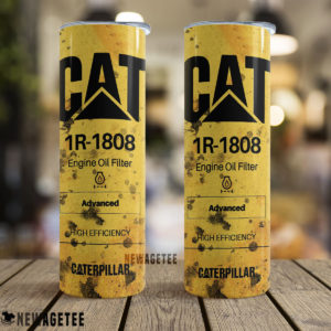 CAT 1R-1808 Oil Filter Skinny Tumbler Stainless Steel 20oz 30oz